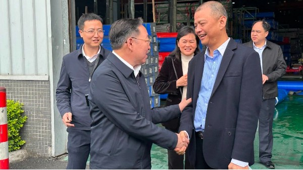 广西省梧州市政府领导莅临胜游(中国)集团参观交流